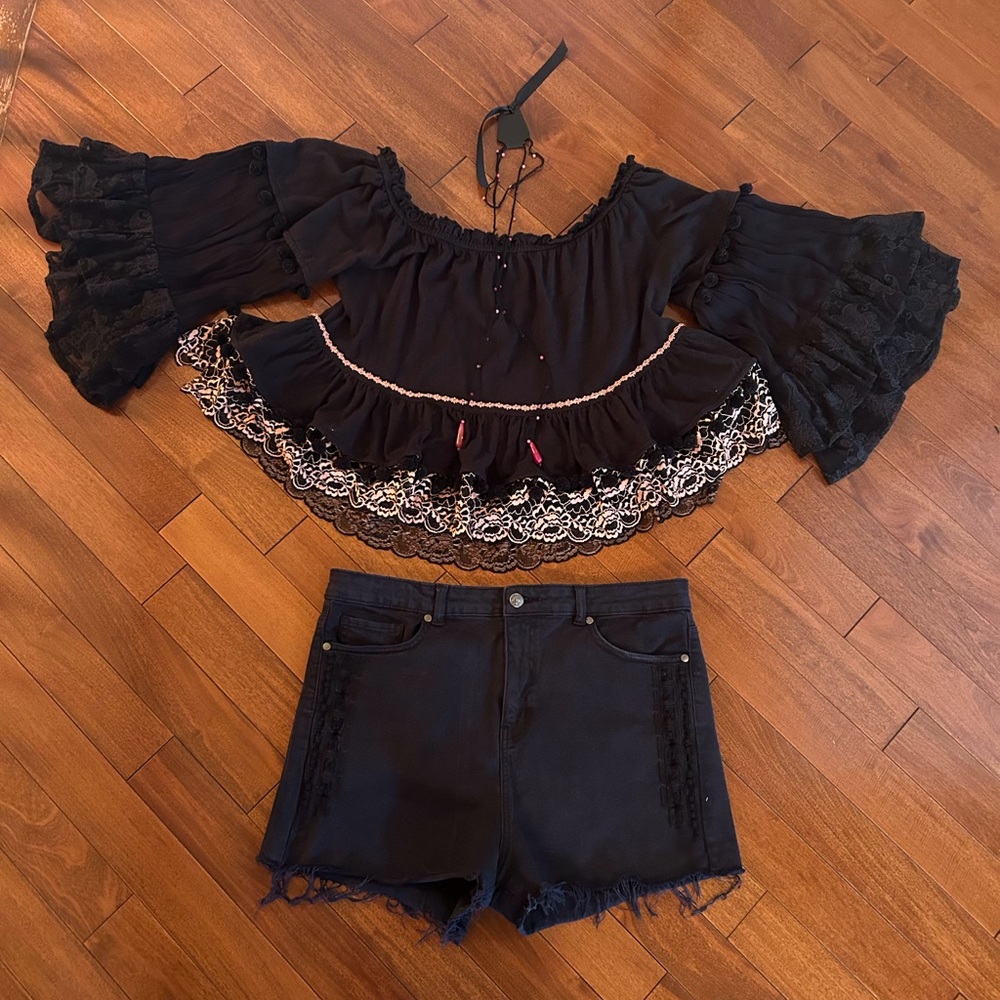 Gypsy blouse baby doll large size - Picture 4 of 14